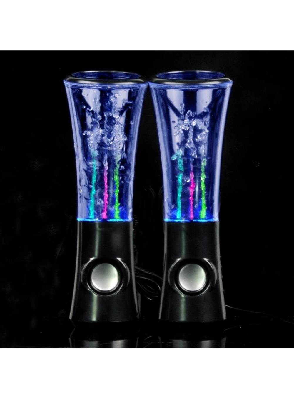dancing water speaker with LED lights for fountain effects